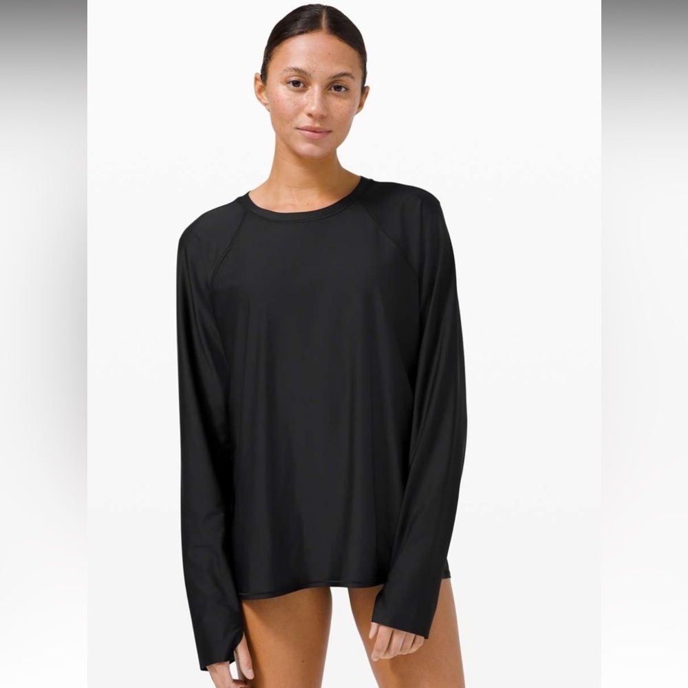 Lululemon Waterside Relaxed UVP Long Sleeve Black
